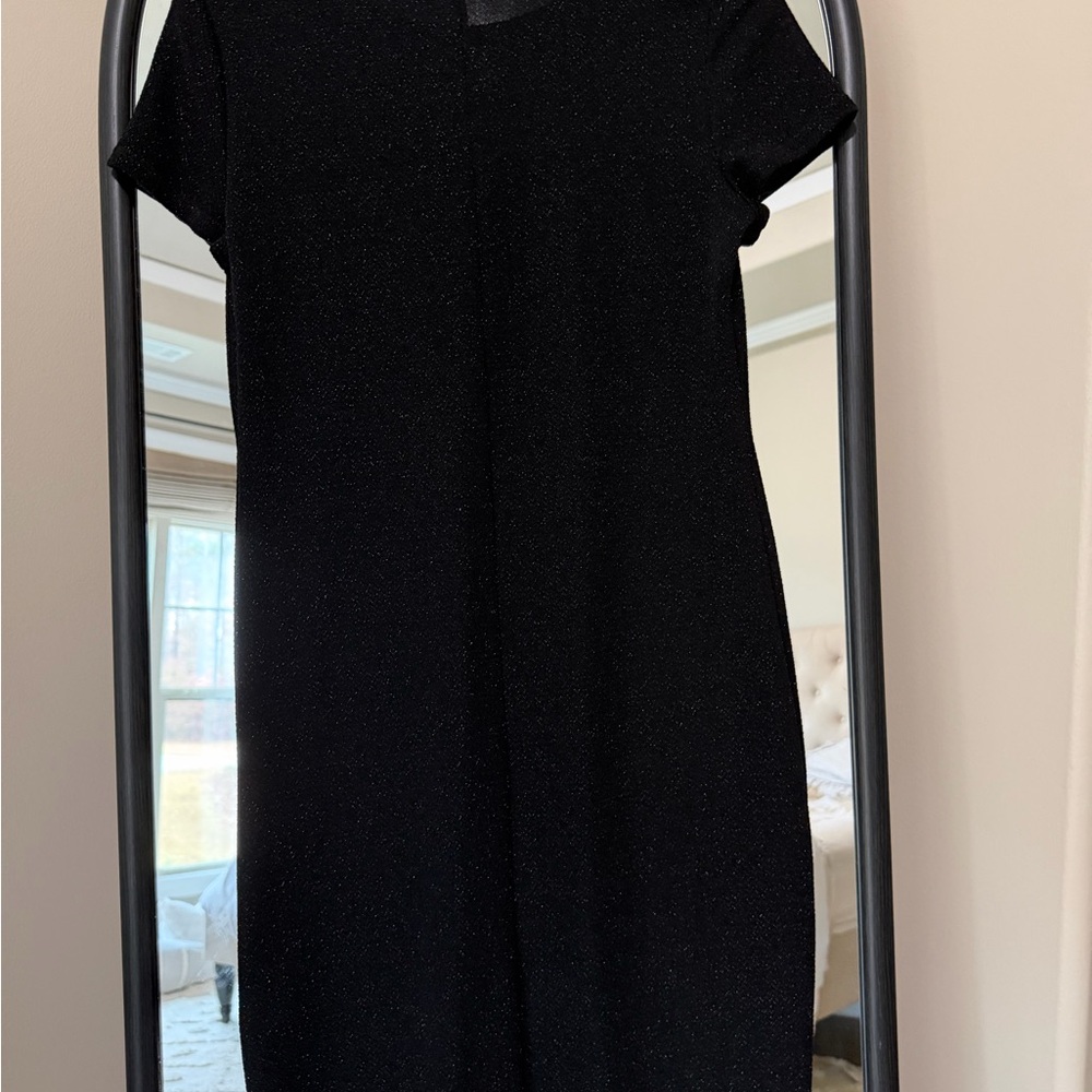 Bebe Sparkle Stretch Knit Mini Dress - Picture 2 of 3